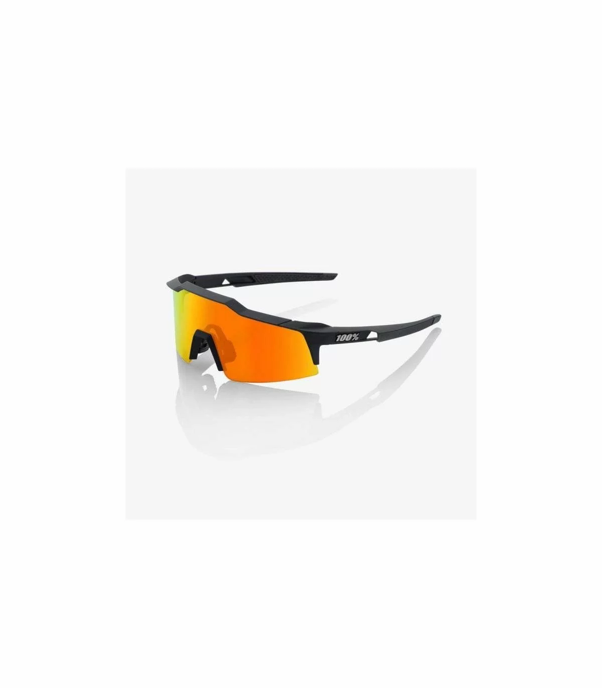 GAFAS 100% SPEEDCRAFT SL SOFT TACT BLACK - HIPER RED MULTILAYER MIRROR LENS