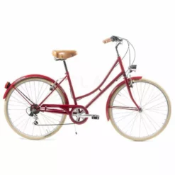 BICICLETA URBANA CAPRI VALENTINA ROJO RUBI 26″ 6 VELOCIDADES