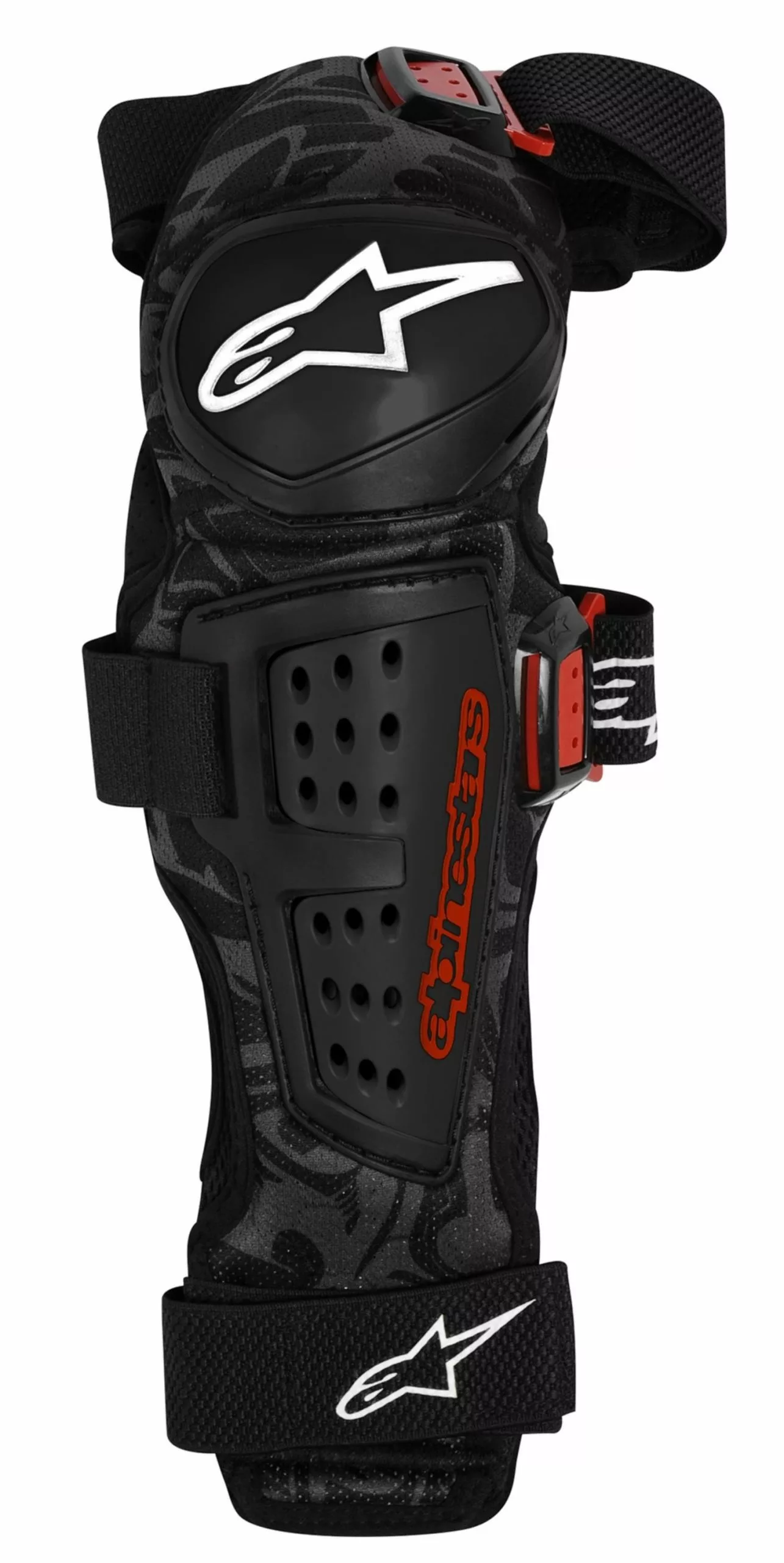 PROTECTOR ALPINESTAR RODILLA/ESPIN NEGRO/ROJO
