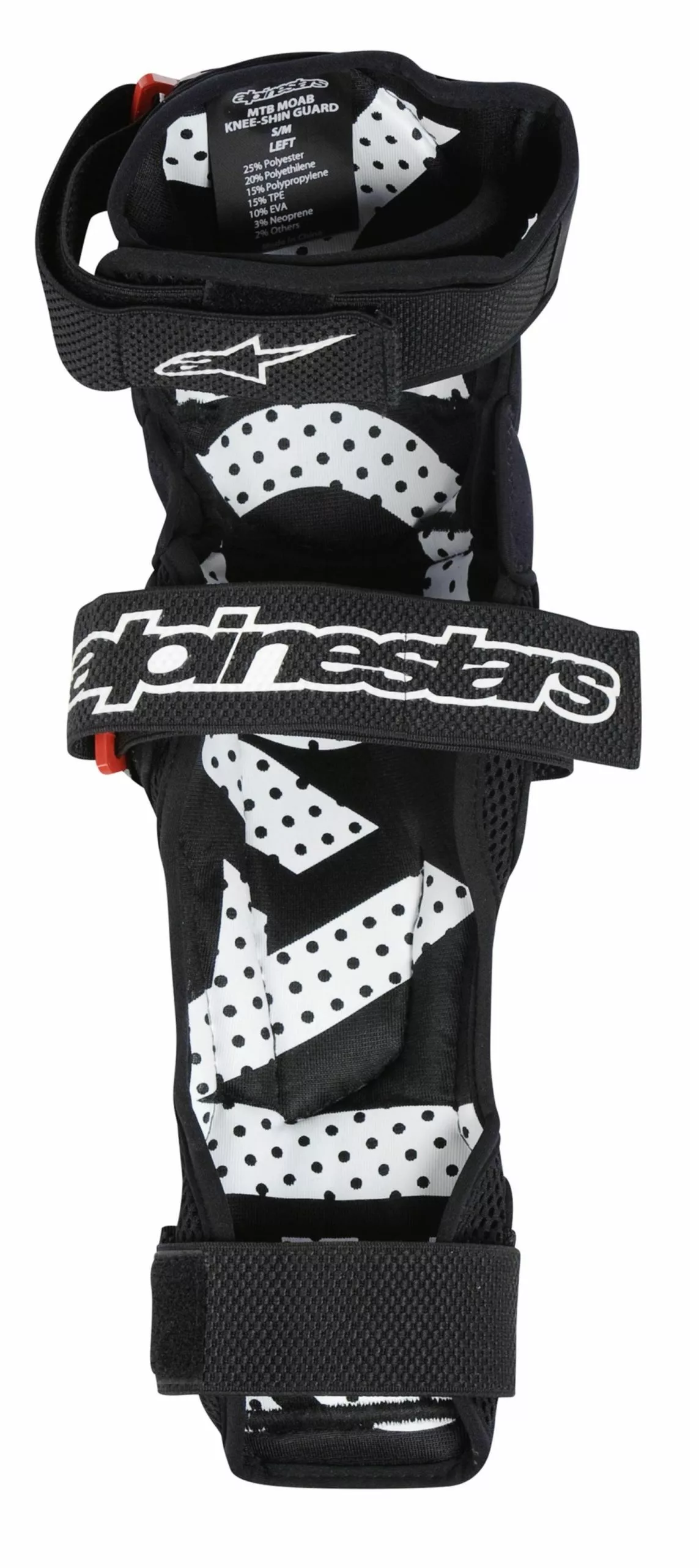 PROTECTOR ALPINESTAR RODILLA/ESPIN NEGRO/ROJO - Imagen 3