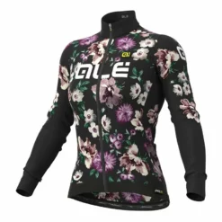 MAILLOT ALE FIORI MANGA LARGA NEGRO MUJER