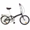 BICICLETA PLEGABLE ALUMINIO AMAT NAUTIC 20″ 6 VELOCIDADES NEGRO