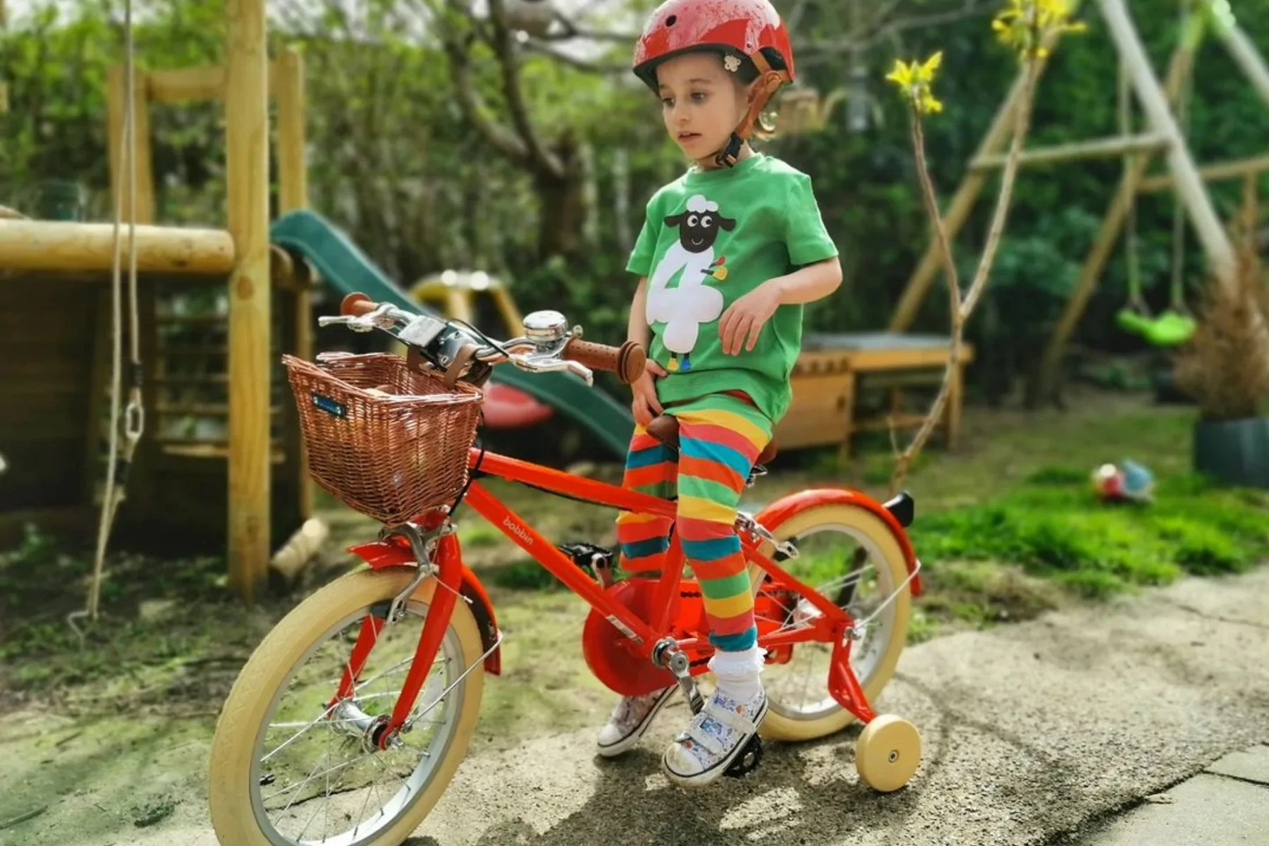 BICICLETA NIÑO BOBBIN MOONBUG 16 PULGADAS ROJO 4-6 AÑOS - Imagen 4