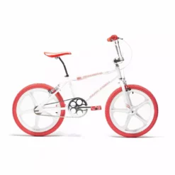 BICICLETA RETRO BMX CAPRI COBRA BLANCA-ROJA
