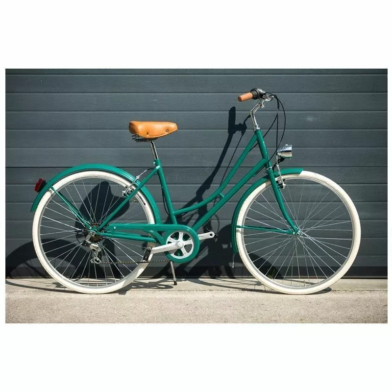 BICICLETA URBANA CAPRI VALENTINA VERDE ESMERALDA 26″ 6 VELOCIDADES - Imagen 2