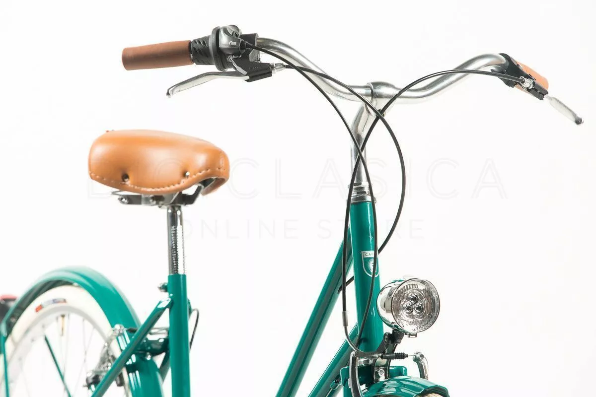 BICICLETA URBANA CAPRI VALENTINA VERDE ESMERALDA 26″ 6 VELOCIDADES - Imagen 6
