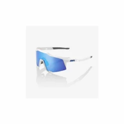 GAFAS 100% SPEEDCRAFT - MATTE WHITE - HIPER BLUE MULTILAYER MIRROR LENS