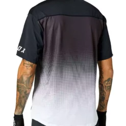 CAMISETA BICI FOX TECNICA FLEXAIR SS NEGRO/BLANCA