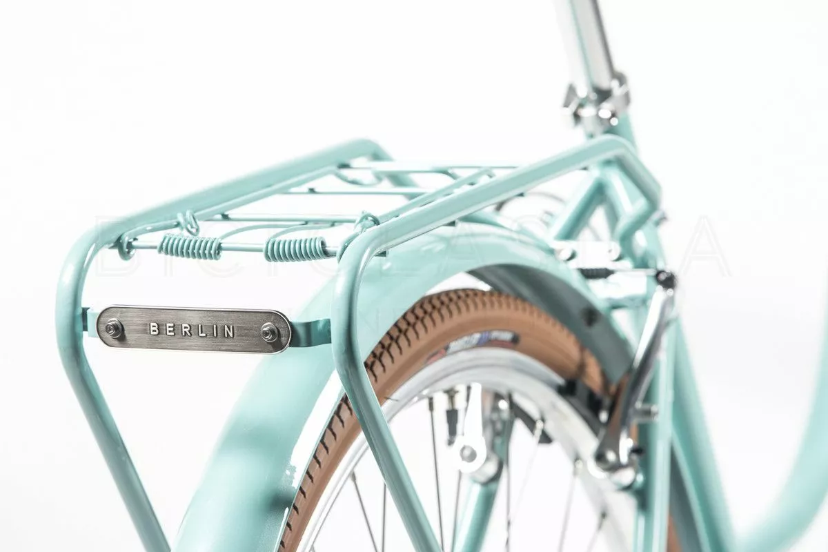 BICICLETA VINTAGE CAPRI BERLIN AGUAMARINA-MARRÓN 28″ 7 VELOCIDADES - Imagen 6