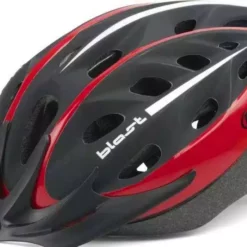 POLISPORT Casco Bici Blast Rojo/negro Mate