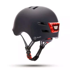 CASCO PATINETE YOUIN NEGRO LUZ DELANTERA/TRASERA USB
