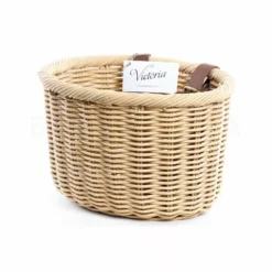 CESTA DE MIMBRE PARA BICICLETA VICTORIA WICKER NATURAL