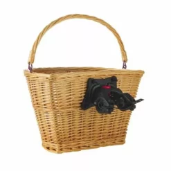 CESTA DE MIMBRE PARA BICICLETA CON ENGANCHE CLIP