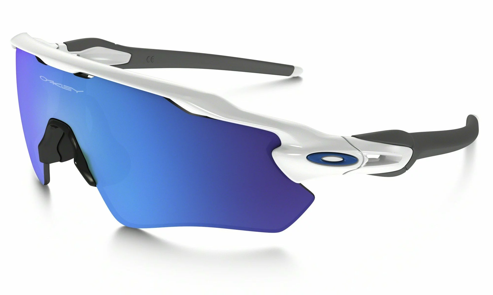 OAKLEY RADAR EV POLISHED WHITE LENTE SAPPHIRE IRIDIUM OO9208-17