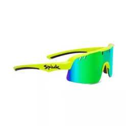 GAFAS BICICLETA SPIUK SKALA AMARILLO /NEGRO LENTE ESPEJO VERDE