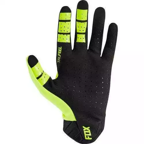 Guantes Bici Largo Fox Flexair Lunar Amarillo Fluor - Imagen 2
