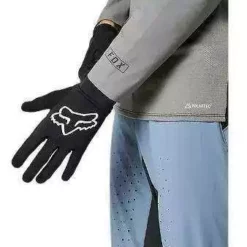 GUANTES BICI LARGO FOX FLEXAIR NEGRO