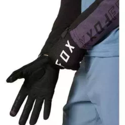GUANTES BICI FOX LARGOS RANGER GEL NEGROS