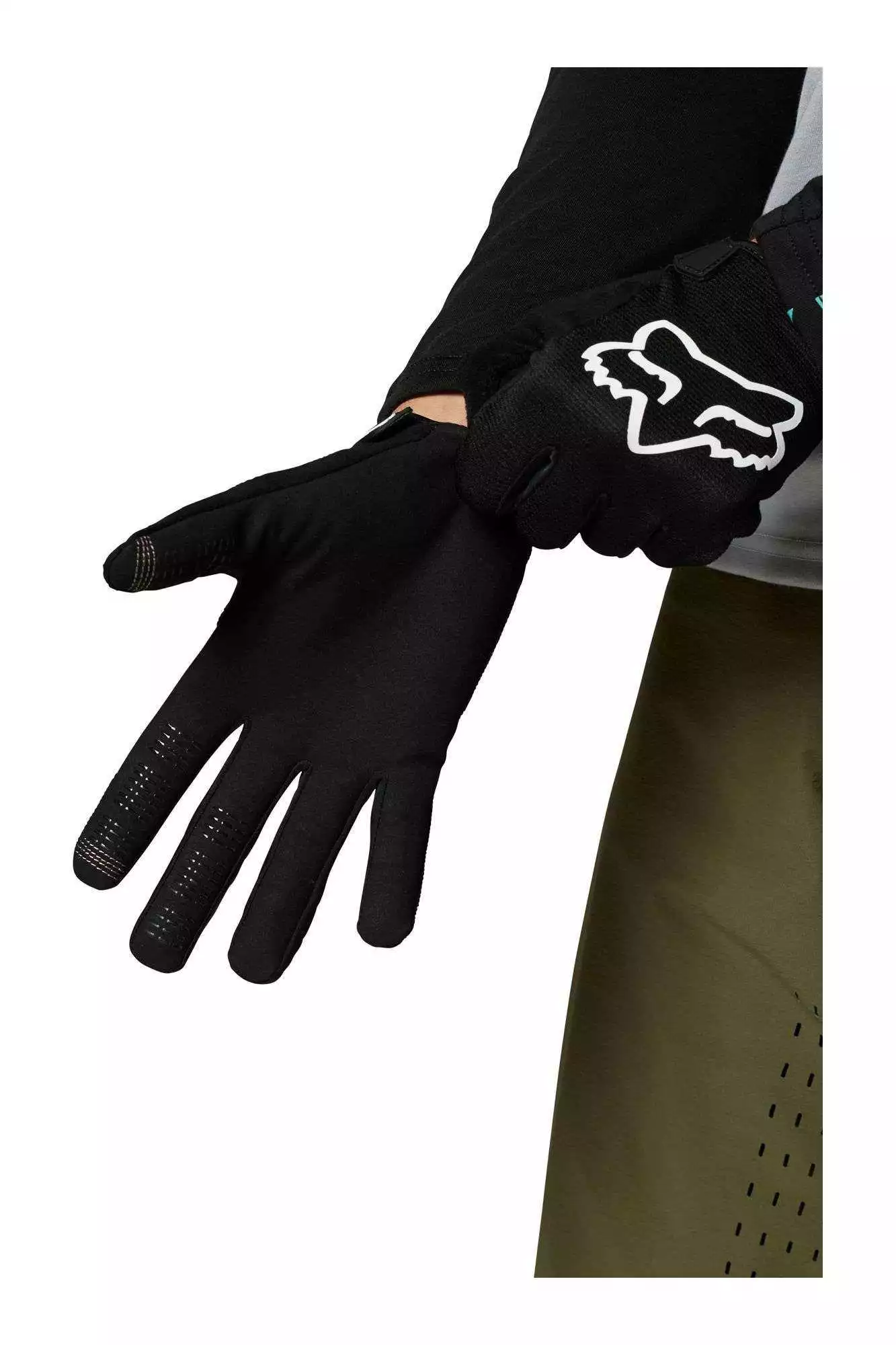 GUANTES BICI LARGO FOX RANGER NEGRO