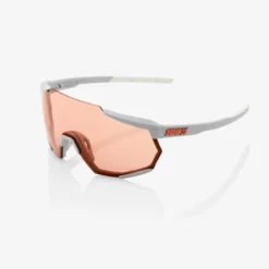 GAFAS 100% RACETRAP SOFT TACT STONE GREY- HIPER CORAL LENS