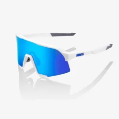 GAFAS 100% S3 MATTE WHITE HIPER BLUE MIRROR LENS