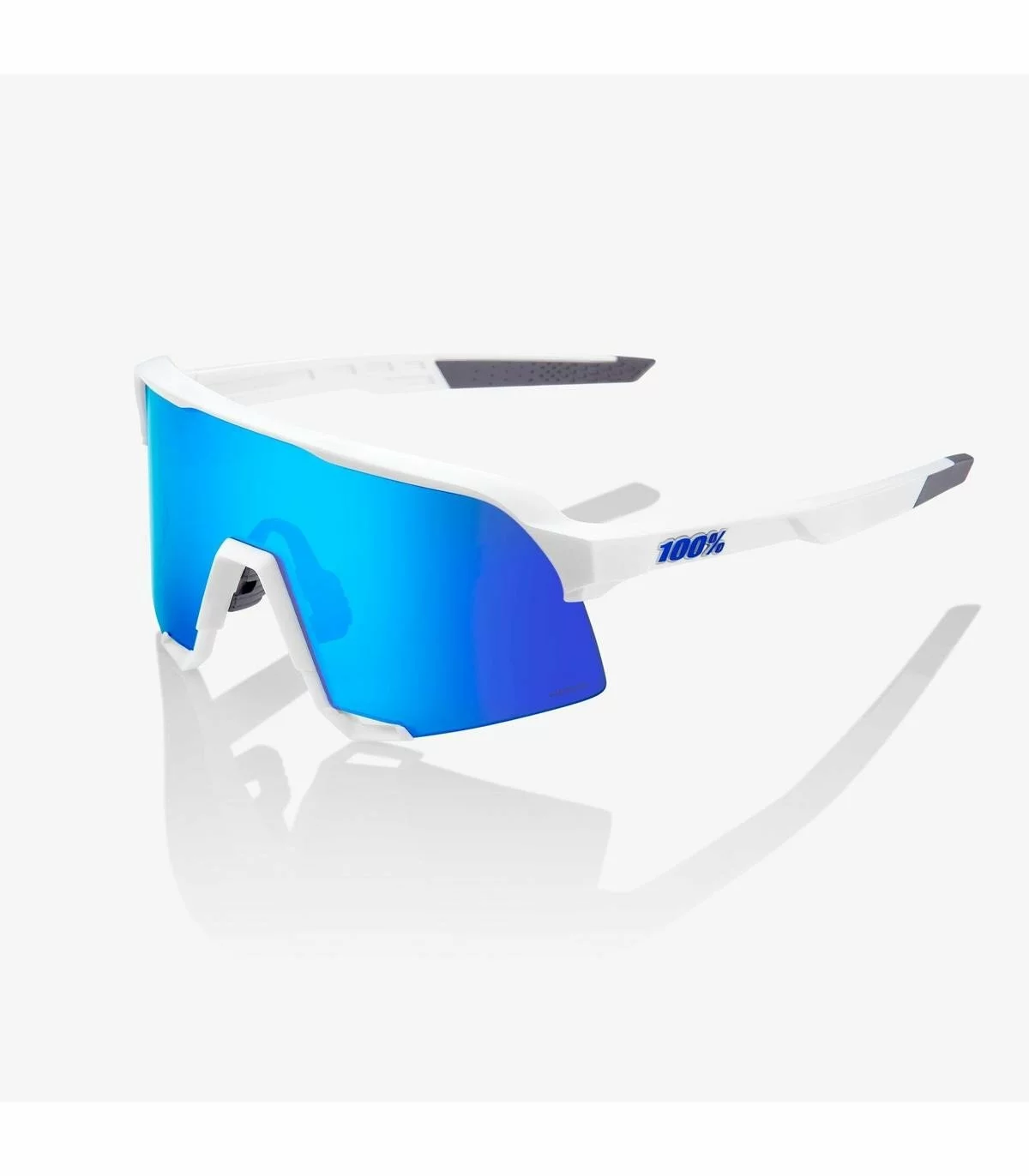 GAFAS 100% S3 MATTE WHITE HIPER BLUE MIRROR LENS