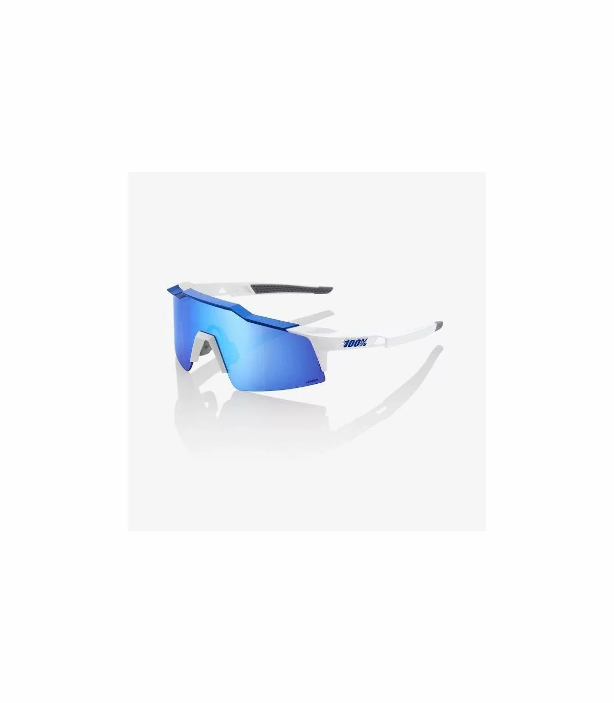 GAFAS 100% SPEEDCRAFT SL MATTE WHITE METALLIC BLUE HIPER BLUE LENS