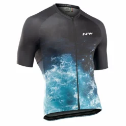 MAILLOT NORTHWAVE WATER DROP M/C BLACK/BLUE